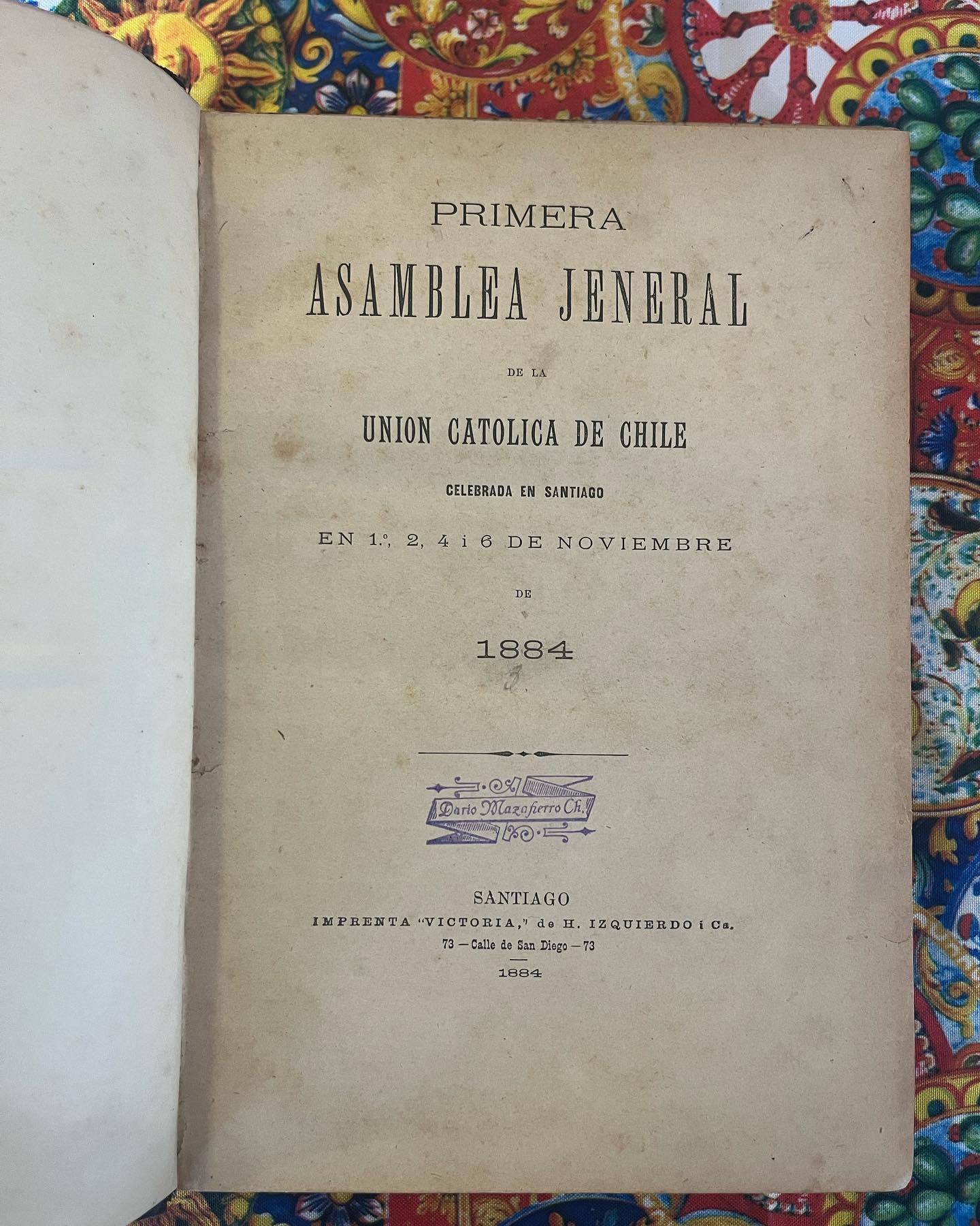 PRIMERA ASAMBLEA JENERAL DE LA UNION CATOLICA DE CHILE - Imagen 2