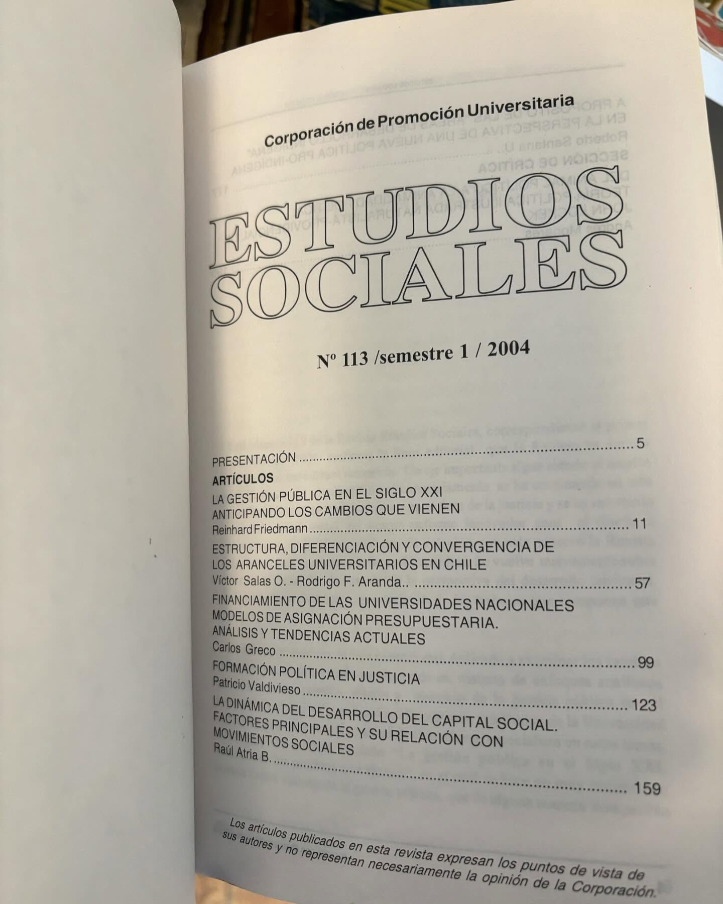 Estudios sociales, N° 113 / Semestre 1 - Imagen 5