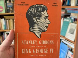 Postage stamps of king George VI 1950