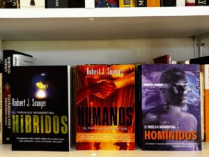 Pack de libros de Robert. J Sawyer. "Híbridos", "Humanos" y "Homínidos"