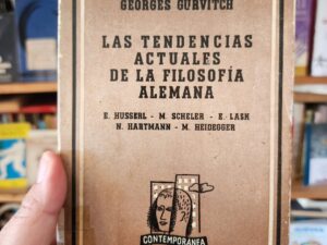 Las tendencias actuales de la filosofía alemana