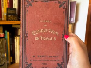 Carnet du conducteur de travaux, 1881