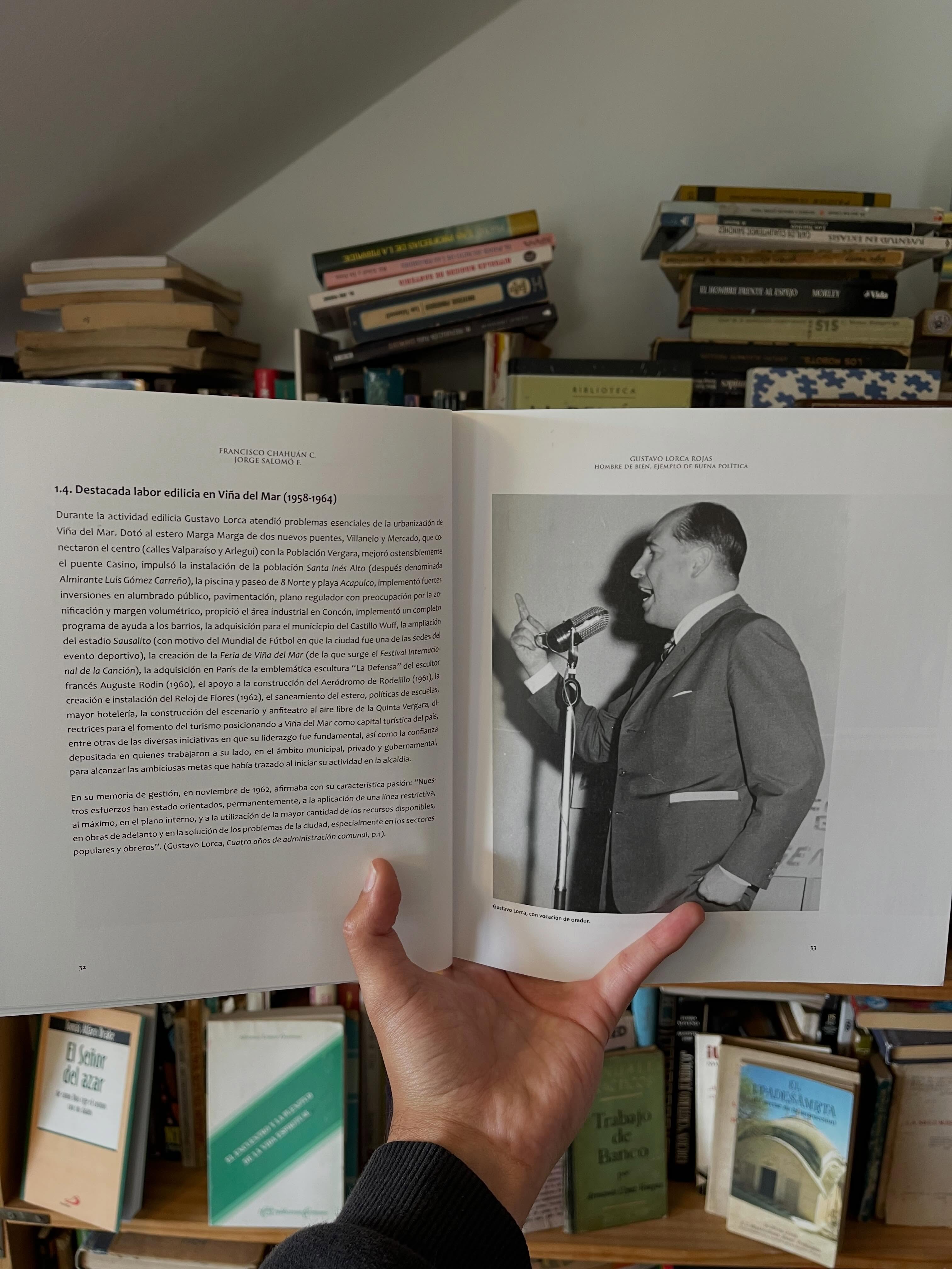 Gustavo Lorca Rojas: Hombre de bien, ejemplo de buena política – ex alcalde Viña del Mar - Libros Frannie
