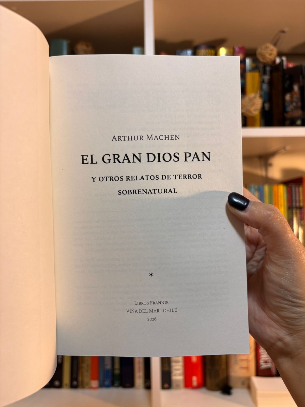 EL GRAN DIOS PAN y otros relatos de terror sobrenatural - Libros Frannie