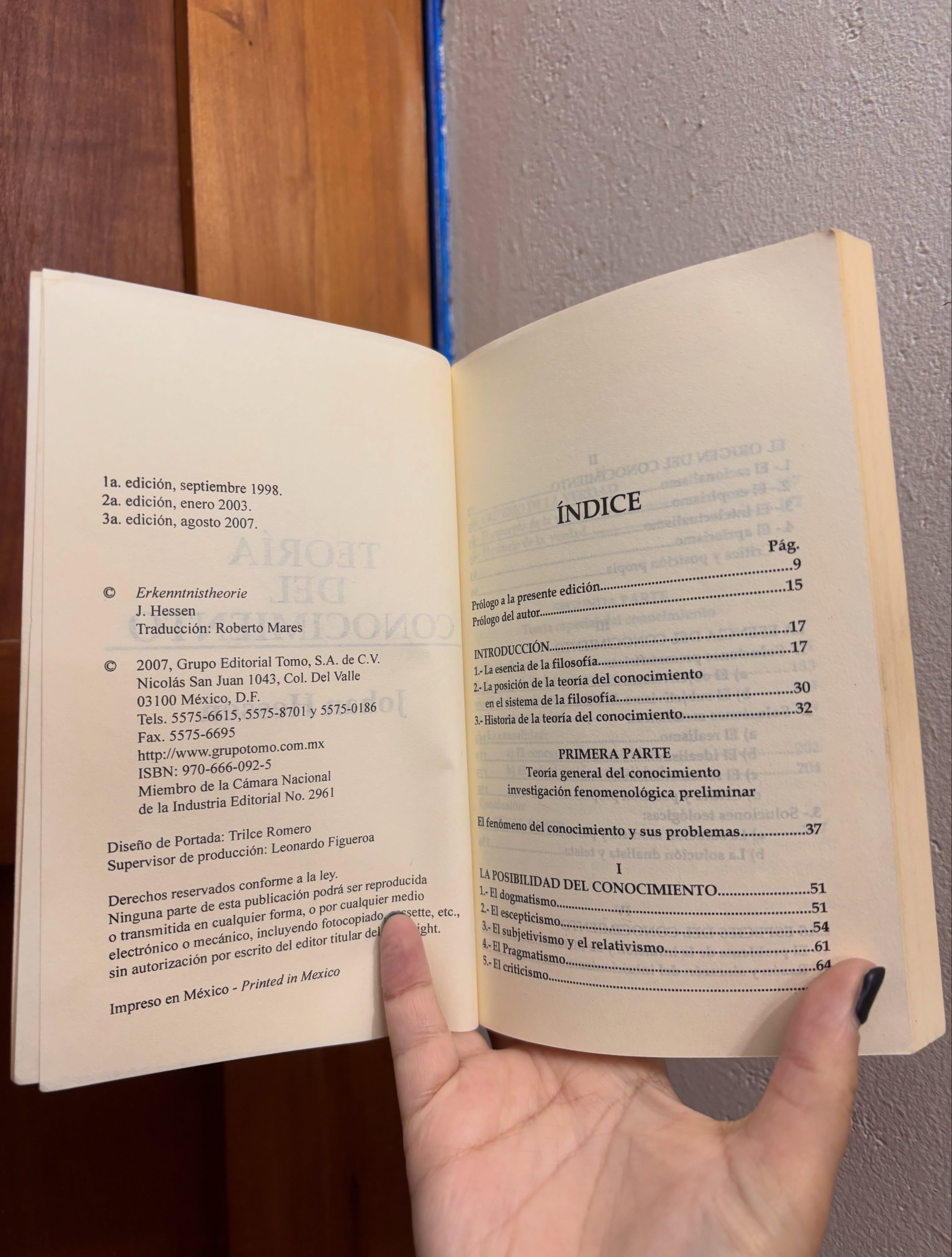 Teoría del conocimiento - Libros Frannie