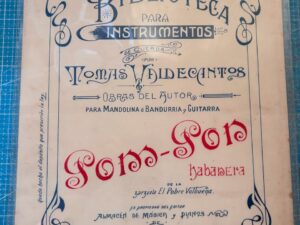Antiguo folleto publicitario musical de Valparaíso (ca. 1900-1920)